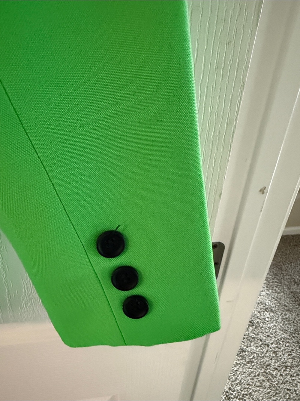 ASOS Curve Lime Green Single-Button Blazer - Picture 5 of 6